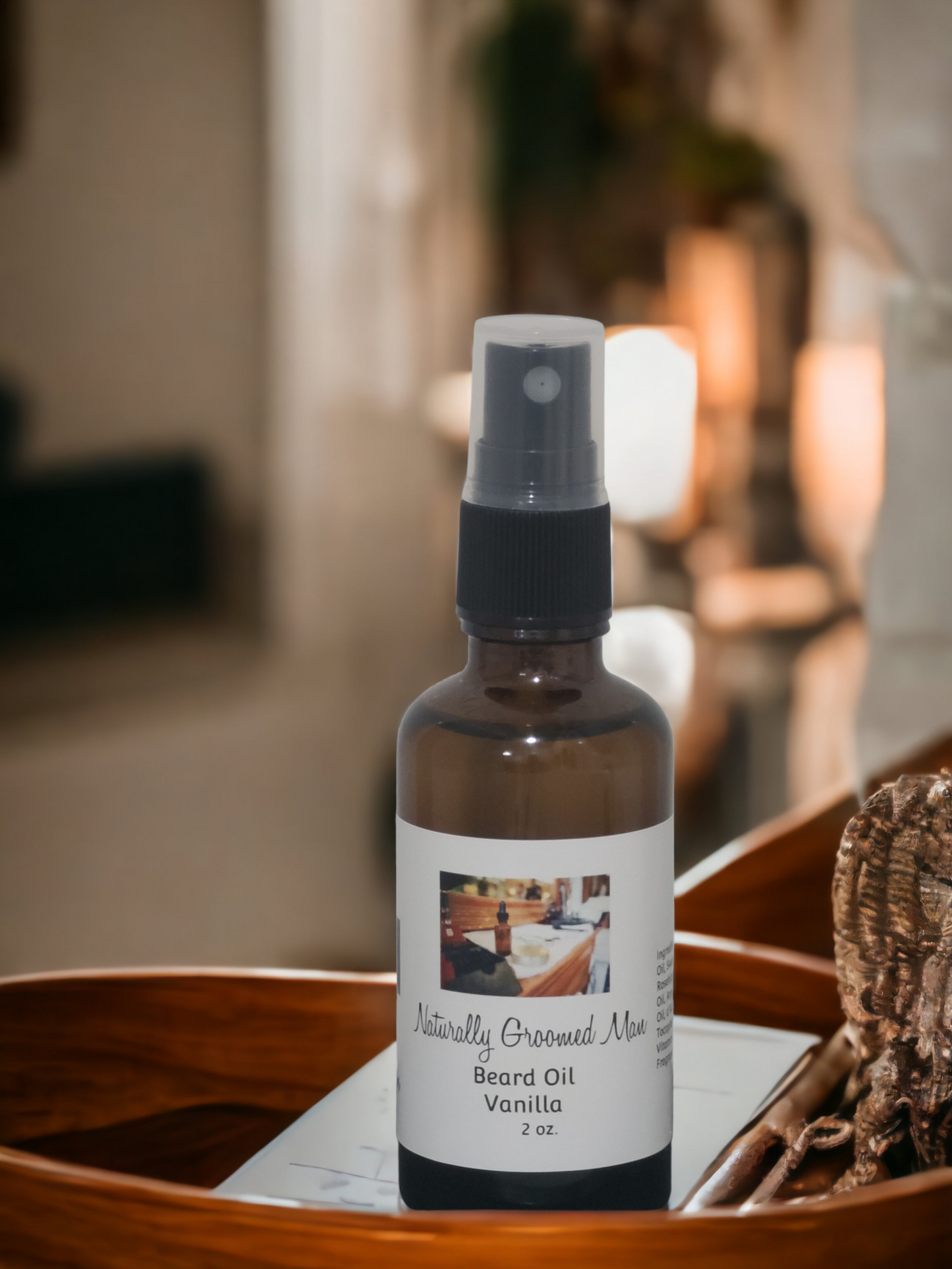 Naturally Groomed Man - Beard Oil Vanilla Scented 2 oz.