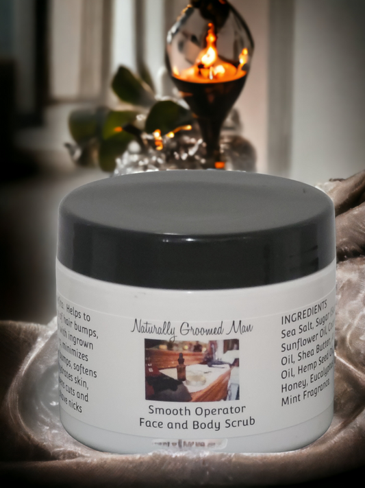 Naturally Groomed Man - Smooth Operator Face and Body Scrub - 2 oz